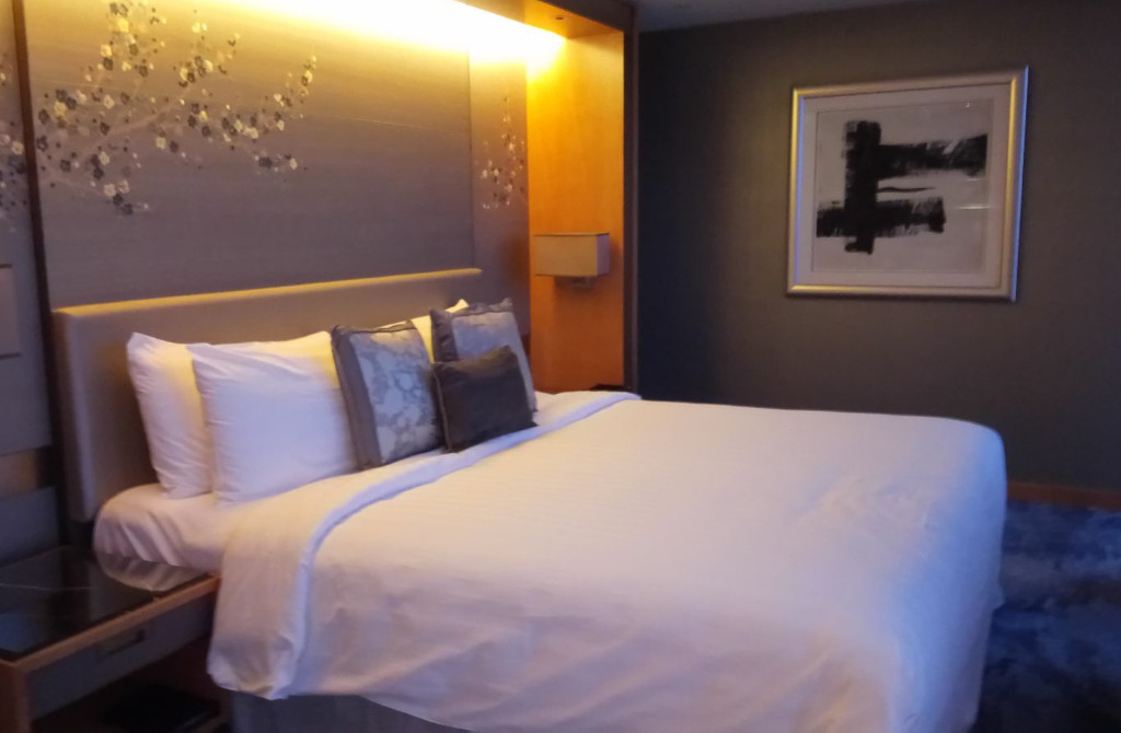 King-sized bed